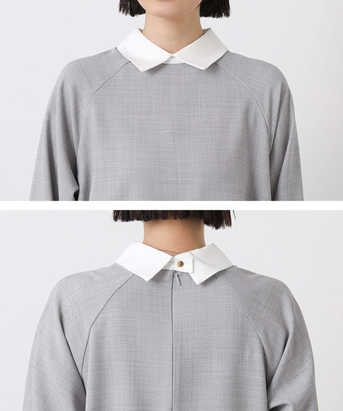 margaux（マルゴー）の「襟付きカフスＳＥＴブラウス（シャツ/ブラウス・レディース・ブラック/ライトグレー・FREE）」の22枚目の写真