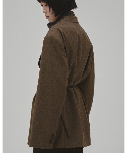 TODAYFUL(トゥデイフル)の「Twill Double Jacket(テーラードジャケット・レディース・ブルー系その他/グレイッシュベージュ/ブラック・38inch/36inch)」の7枚目の写真