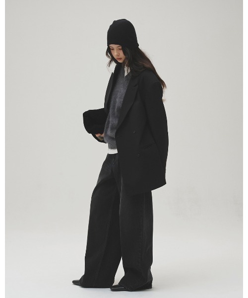 TODAYFUL(トゥデイフル)の「Twill Double Jacket(テーラードジャケット・レディース・ブルー系その他/グレイッシュベージュ/ブラック・38inch/36inch)」の10枚目の写真