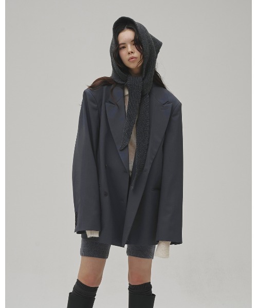TODAYFUL(トゥデイフル)の「Twill Double Jacket(テーラードジャケット・レディース・ブルー系その他/グレイッシュベージュ/ブラック・38inch/36inch)」の15枚目の写真