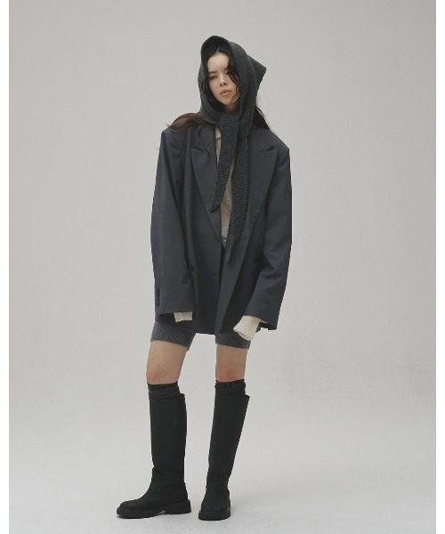 TODAYFUL(トゥデイフル)の「Twill Double Jacket(テーラードジャケット・レディース・ブルー系その他/グレイッシュベージュ/ブラック・38inch/36inch)」の16枚目の写真