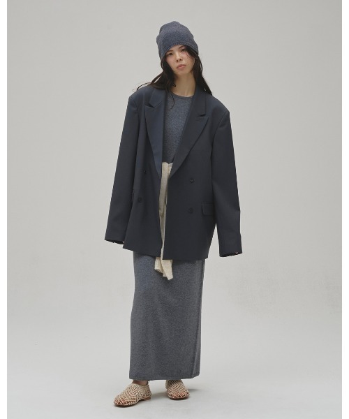 TODAYFUL(トゥデイフル)の「Twill Double Jacket(テーラードジャケット・レディース・ブルー系その他/グレイッシュベージュ/ブラック・38inch/36inch)」の17枚目の写真
