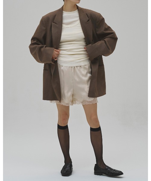 TODAYFUL(トゥデイフル)の「Twill Double Jacket(テーラードジャケット・レディース・ブルー系その他/グレイッシュベージュ/ブラック・38inch/36inch)」の19枚目の写真