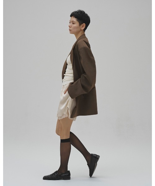 TODAYFUL(トゥデイフル)の「Twill Double Jacket(テーラードジャケット・レディース・ブルー系その他/グレイッシュベージュ/ブラック・38inch/36inch)」の20枚目の写真
