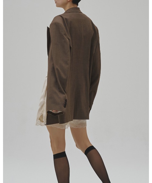 TODAYFUL(トゥデイフル)の「Twill Double Jacket(テーラードジャケット・レディース・ブルー系その他/グレイッシュベージュ/ブラック・38inch/36inch)」の21枚目の写真