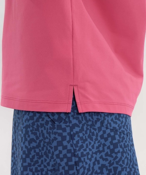le coq sportif GOLF(ルコックスポルティフゴルフ)の「【ワイドシルエット】ハーフジップ半袖シャツ(Tシャツ/カットソー・レディース・ホワイト/ピンク/ブルー/ブラック・3L/XL/L/M/S)」の17枚目の写真