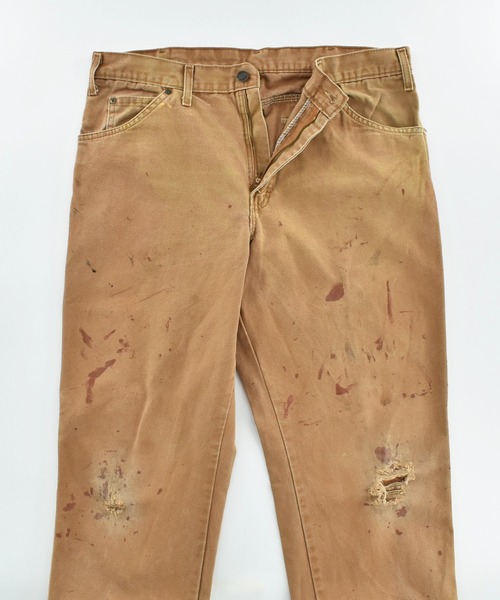 Dickies(ディッキーズ)の「【USED】90’s Dickies グランジ ダック ワークパンツ(カーゴパンツ・メンズ・ブラウン・LARGE)」の10枚目の写真