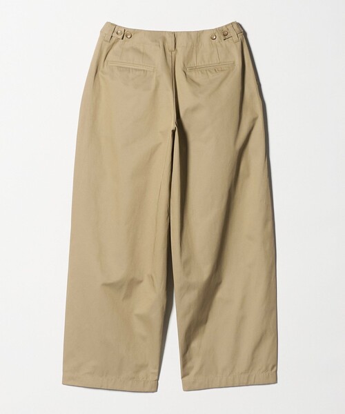 BEAUTY&YOUTH UNITED ARROWS（ビューティーアンドユースユナイテッドアローズ）の「【WEB限定】バレルワイドチノパンツ ウォッシャブル（チノパンツ・レディース・ブラック/ベージュ/グレー系・L/S/M）」の4枚目の写真