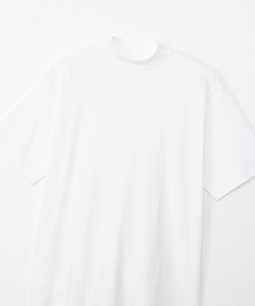 HANES(ヘインズ)の「【Hanes/ヘインズ】メンズ Hanes THE RELAX リラックスフィット モックネックTシャツ(Tシャツ/カットソー・メンズ・ブラック/ホワイト・XL/L/M/S)」の4枚目の写真