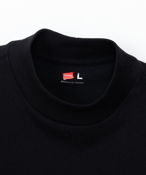 HANES(ヘインズ)の「【Hanes/ヘインズ】メンズ Hanes THE RELAX リラックスフィット モックネックTシャツ(Tシャツ/カットソー・メンズ・ブラック/ホワイト・XL/L/M/S)」の20枚目の写真