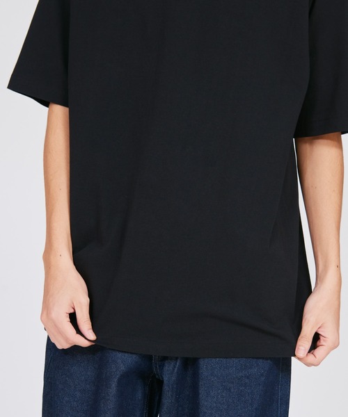 HANES(ヘインズ)の「【Hanes/ヘインズ】メンズ Hanes THE RELAX リラックスフィット モックネックTシャツ(Tシャツ/カットソー・メンズ・ブラック/ホワイト・XL/L/M/S)」の14枚目の写真