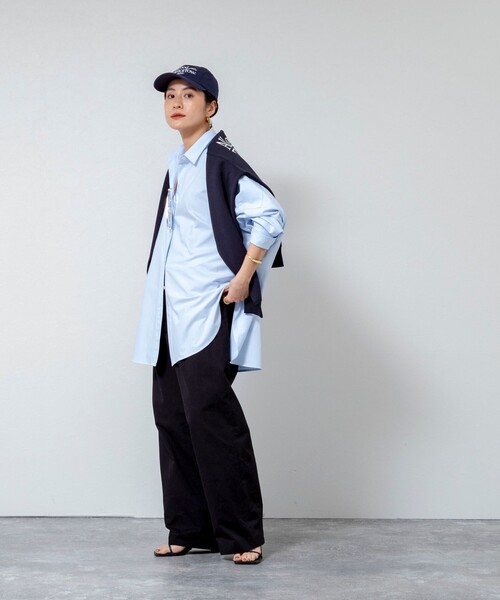 MAQWEL（マクウェル）の「【MAQWEL/マクウェル】ウォッシャブルカーブチノパンツ（チノパンツ・レディース・ブラック/ベージュ・M/S）」の10枚目の写真