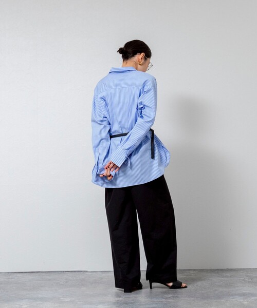 MAQWEL（マクウェル）の「【MAQWEL/マクウェル】ウォッシャブルカーブチノパンツ（チノパンツ・レディース・ブラック/ベージュ・M/S）」の16枚目の写真