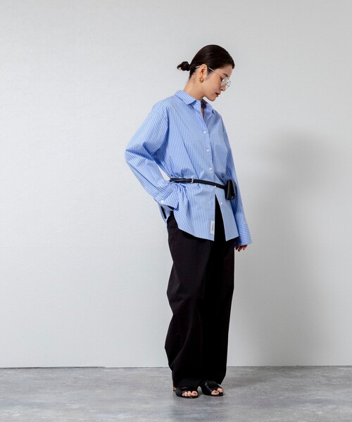 MAQWEL（マクウェル）の「【MAQWEL/マクウェル】ウォッシャブルカーブチノパンツ（チノパンツ・レディース・ブラック/ベージュ・M/S）」の17枚目の写真