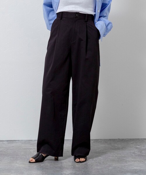 MAQWEL（マクウェル）の「【MAQWEL/マクウェル】ウォッシャブルカーブチノパンツ（チノパンツ・レディース・ブラック/ベージュ・M/S）」の21枚目の写真