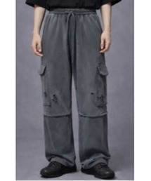 Sakka（サッカ）の「２WAYケミカル加工ダメージスエットカーゴパンツPSYCHO NATION（カーゴパンツ）」