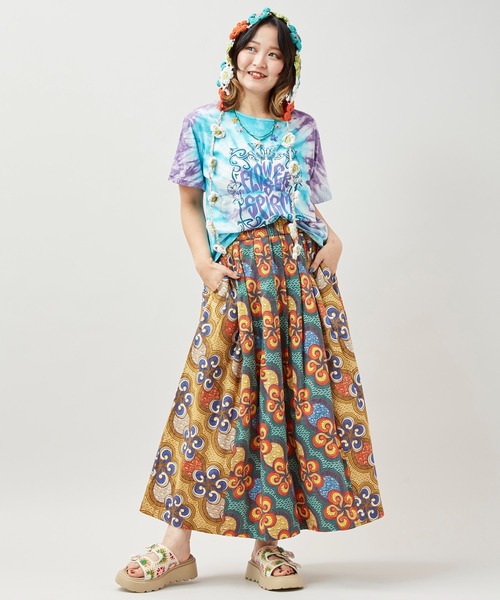 チャイハネ（チャイハネ）の「【チャイハネ】ヒピタイTシャツ（Tシャツ/カットソー・レディース・ブルー/ベージュ/オレンジ・FREE）」の6枚目の写真