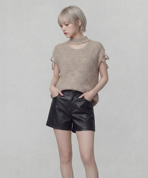 DURAS(デュラス)の「アームカバー+スリーブレスニットトップ(ニット/セーター・レディース・グレー/ホワイト/ベージュ・FREE)」の19枚目の写真