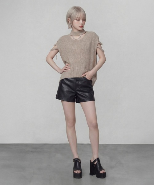 DURAS(デュラス)の「アームカバー+スリーブレスニットトップ(ニット/セーター・レディース・グレー/ホワイト/ベージュ・FREE)」の21枚目の写真