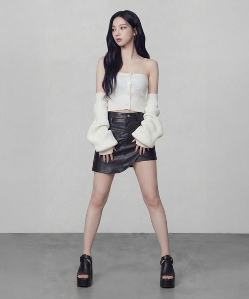 DURAS（デュラス）の「アームカバー+スリーブレスニットトップ（ニット/セーター・レディース・グレー/ホワイト/ベージュ・FREE）」の22枚目の写真