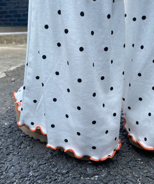 HELLO.SANFRANCISCO(ハローサンフランシスコ)の「【HELLO.SANFRANCISCO/ハローサンフランシスコ】ドット柄シャーリングパンツ(その他パンツ・レディース・ブラック/ホワイト・MEDIUM/SMALL)」の20枚目の写真