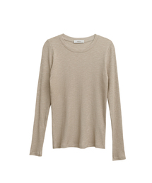 Calm rib basic tee_4 Colors