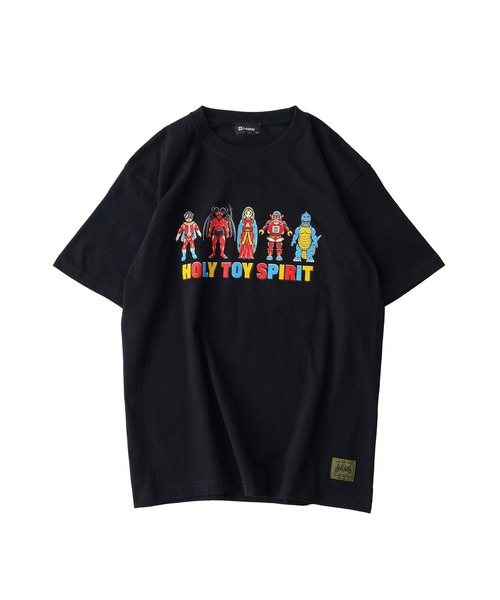 Subciety(サブサエティ)の「Holy toy spirit tee(Tシャツ/カットソー・メンズ・ブラック×ブラック/ブラック/ホワイト×ブラック/ホワイト・SMALL/MEDIUM/LARGE/X-LARGE/XX-LARGE)」の7枚目の写真