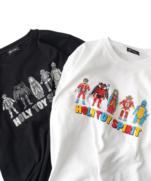 Subciety(サブサエティ)の「Holy toy spirit tee(Tシャツ/カットソー・メンズ・ブラック×ブラック/ブラック/ホワイト×ブラック/ホワイト・SMALL/MEDIUM/LARGE/X-LARGE/XX-LARGE)」の9枚目の写真