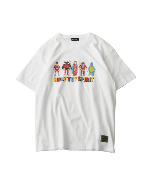 Subciety(サブサエティ)の「Holy toy spirit tee(Tシャツ/カットソー・メンズ・ブラック×ブラック/ブラック/ホワイト×ブラック/ホワイト・SMALL/MEDIUM/LARGE/X-LARGE/XX-LARGE)」の5枚目の写真