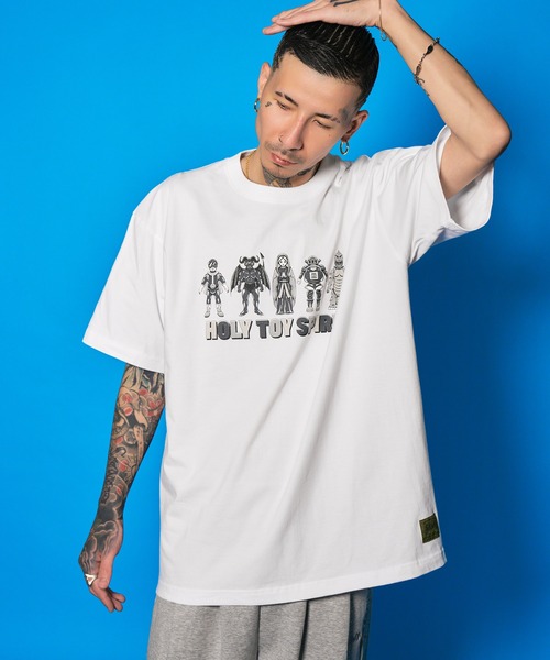 Subciety(サブサエティ)の「Holy toy spirit tee(Tシャツ/カットソー・メンズ・ブラック×ブラック/ブラック/ホワイト×ブラック/ホワイト・SMALL/MEDIUM/LARGE/X-LARGE/XX-LARGE)」の12枚目の写真