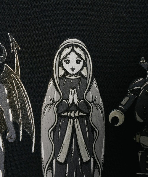 Subciety(サブサエティ)の「Holy toy spirit tee(Tシャツ/カットソー・メンズ・ブラック×ブラック/ブラック/ホワイト×ブラック/ホワイト・SMALL/MEDIUM/LARGE/X-LARGE/XX-LARGE)」の19枚目の写真