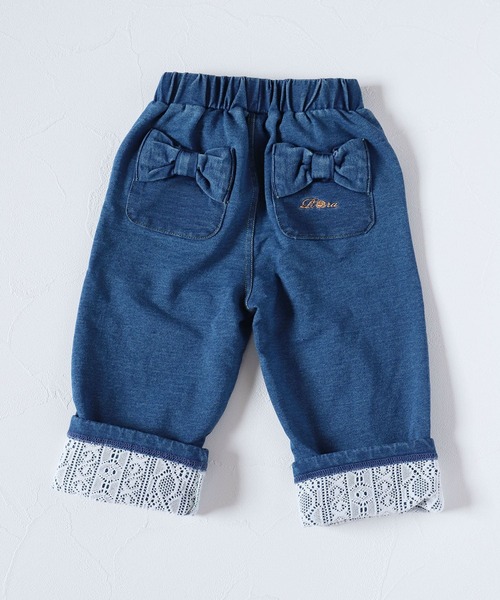 Rora(ローラ)の「ラピス ロールアップ ハーフパンツ(デニムパンツ・キッズ・ブルー・150cm/140cm/130cm/120cm/110cm)」の17枚目の写真