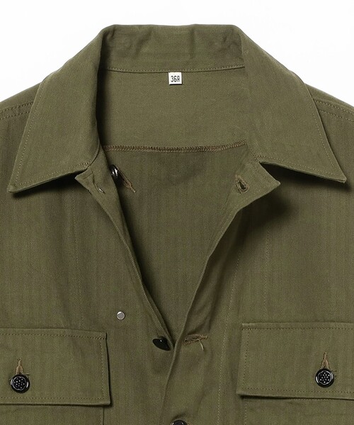 Buzz Rickson's（バズリクソンズ）の「BUZZ RICKSON'S / HERRINGBONE TWILL SPECIAL（ミリタリージャケット・レディース・オリーブ・36）」の3枚目の写真