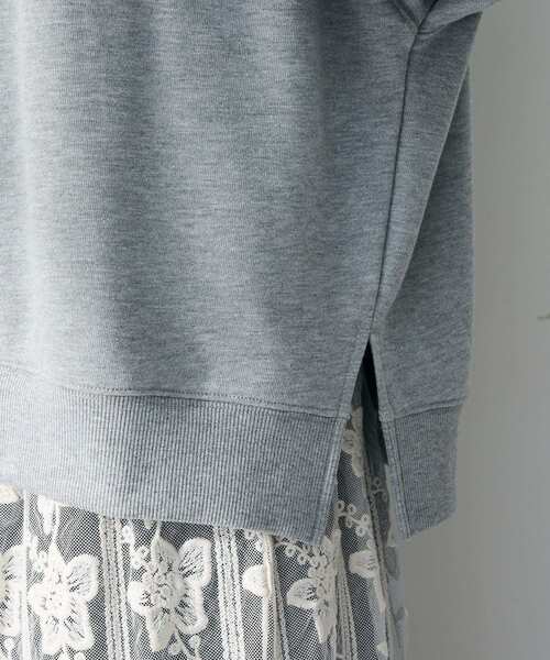 Green　Parks（グリーンパークス）の「オーバーサイズロゴ裏毛プルオーバー（スウェット・レディース・ホワイト系その他2/チャコールグレー/杢グレー・FREE）」の6枚目の写真