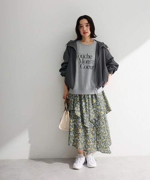 Green　Parks（グリーンパークス）の「オーバーサイズロゴ裏毛プルオーバー（スウェット・レディース・ホワイト系その他2/チャコールグレー/杢グレー・FREE）」の17枚目の写真