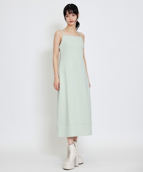 REDYAZEL(レディアゼル)の「【セットアップ可能】バイカラーステッチカットロングワンピース(ワンピース・レディース・キナリ/ミント/ネイビー・FREE)」の18枚目の写真