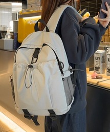 【A4対応/大容量】【ユニセックス】サイドポケット軽量バックパック
