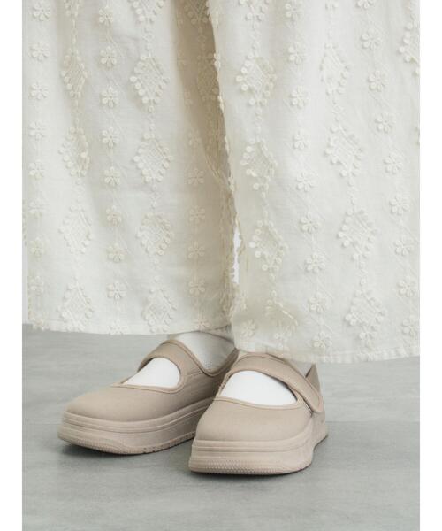 Samansa Mos2（サマンサ モスモス）の「キャンバスストラップスニーカー（スニーカー・レディース・ブラック/ベージュ・L/M）」の4枚目の写真