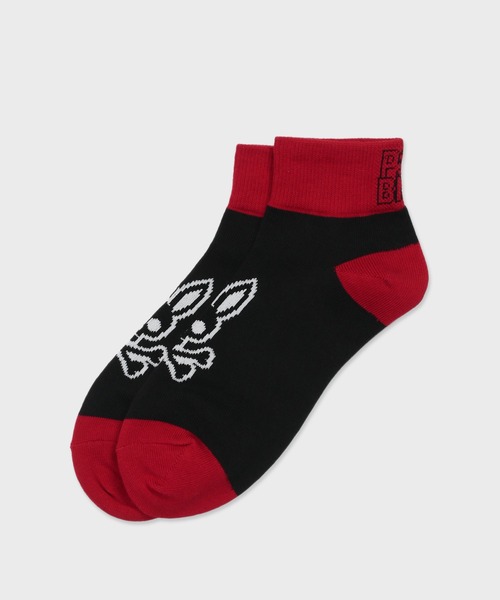 Psycho Bunny（サイコバニー）の「[GOLF]PSYバニー アンクルソックス（ソックス/靴下・メンズ・ダークグレー/ホワイト/ブラック・25-27）」の3枚目の写真