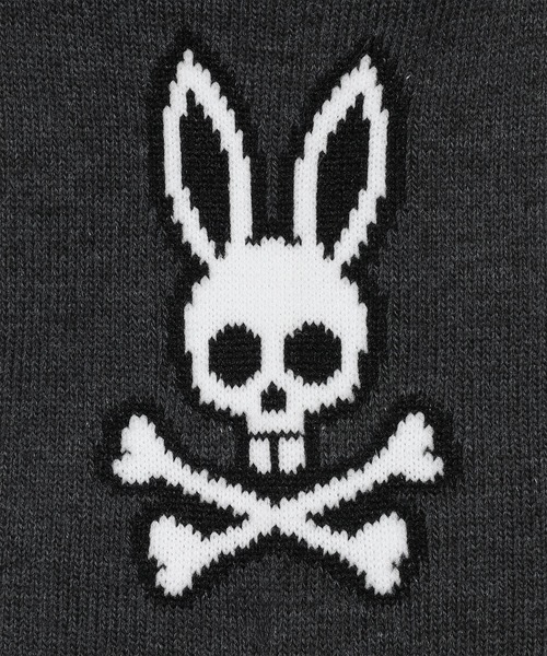 Psycho Bunny（サイコバニー）の「[GOLF]PSYバニー アンクルソックス（ソックス/靴下・メンズ・ダークグレー/ホワイト/ブラック・25-27）」の5枚目の写真