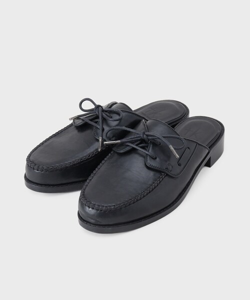 tk.TAKEO KIKUCHI（ティーケータケオキクチ）の「デッキミュール（サンダル・メンズ・ブラック・75/65）」の2枚目の写真