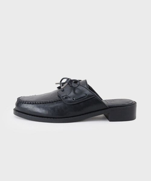 tk.TAKEO KIKUCHI（ティーケータケオキクチ）の「デッキミュール（サンダル・メンズ・ブラック・75/65）」の3枚目の写真