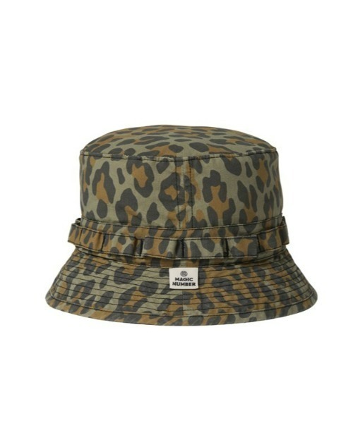MAGIC NUMBER(マジック ナンバー)の「【MAGIC NUMBER】COTTON RIP LEOPARD JUNGLE HAT(ハット・メンズ・ブラウン/ブラック・FREE)」の2枚目の写真