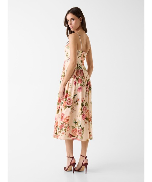 Guess（ゲス）の「BRIA Linen Dress ワンピース マキシ丈 花柄（ワンピース・レディース・ベージュ・LARGE/MEDIUM/SMALL/X-SMALL）」の2枚目の写真