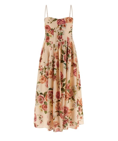 Guess（ゲス）の「BRIA Linen Dress ワンピース マキシ丈 花柄（ワンピース・レディース・ベージュ・LARGE/MEDIUM/SMALL/X-SMALL）」の5枚目の写真