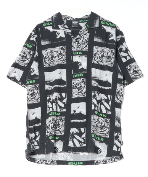 Quiksilver(クイックシルバー)の「QUIKSILVER メンズ MERCURY TUBES 半袖レーヨンシャツ <MERCURY COLLECTION>【2026年春夏モデル】/総柄オープンカラーシャツ(シャツ/ブラウス・メンズ・ブラック系その他・LARGE/MEDIUM/SMALL)」の9枚目の写真