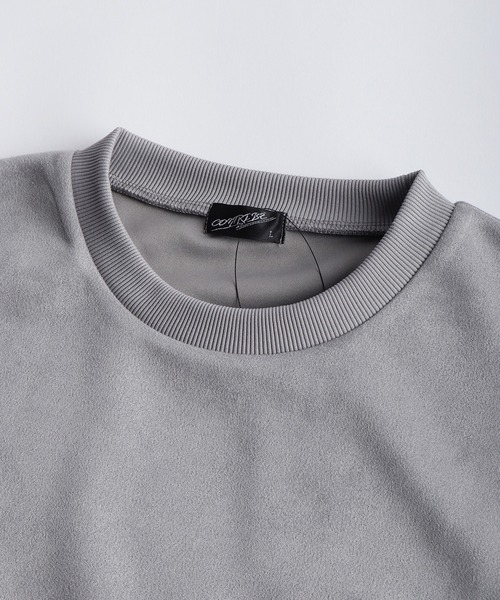 WESTSEA（ウエストシー）の「猫 × 薔薇モチーフ刺繍 フェイクスエード 半袖Tシャツ オーバーサイズ（Tシャツ/カットソー・メンズ・オフホワイト/グレー/ブラック・L/M）」の16枚目の写真
