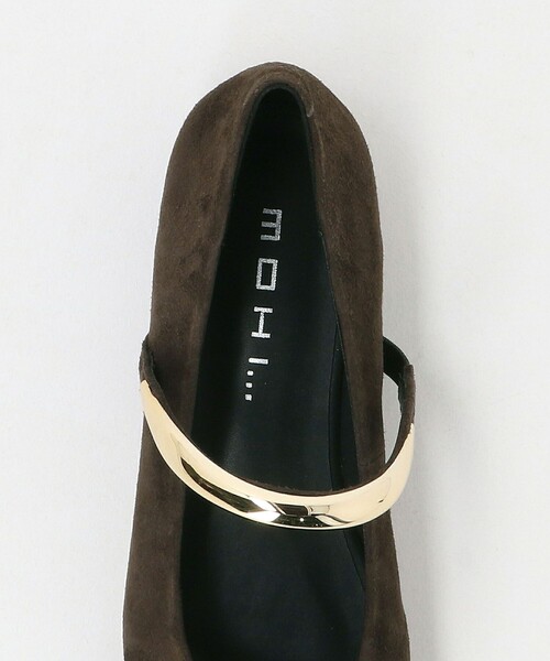 MOHI（モヒ）の「【別注】＜MOHI...＞メタルバーベルト フラットシューズ（パンプス・レディース・ブラック/ダークブラウン・38/37/36/39）」の12枚目の写真