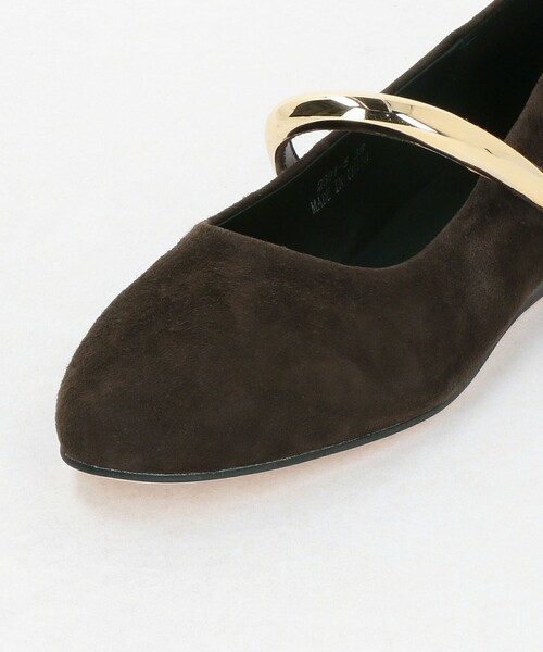 MOHI（モヒ）の「【別注】＜MOHI...＞メタルバーベルト フラットシューズ（パンプス・レディース・ブラック/ダークブラウン・38/37/36/39）」の13枚目の写真
