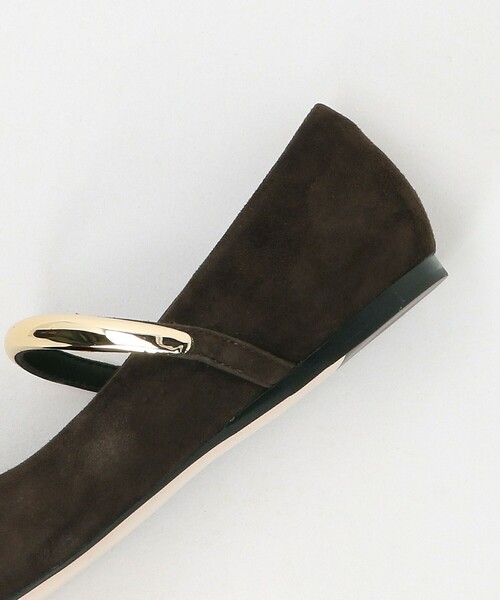 MOHI（モヒ）の「【別注】＜MOHI...＞メタルバーベルト フラットシューズ（パンプス・レディース・ブラック/ダークブラウン・38/37/36/39）」の14枚目の写真